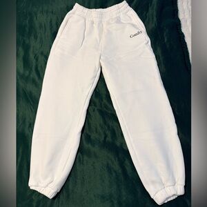 Comfrt Women's White Jogger Pants
